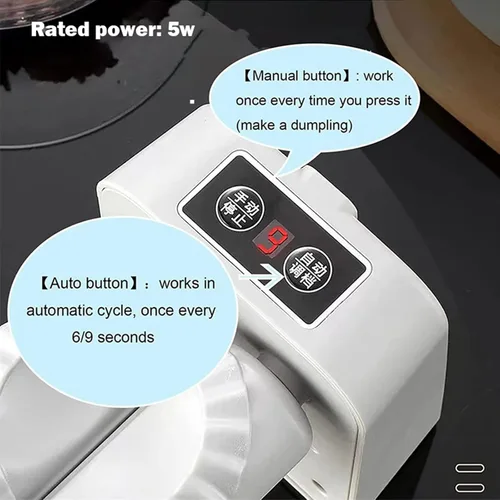 Miniatura 3 de Máquina eléctrica para hacer albóndigas, molde automático para hacer albóndigas para el hogar, máquina de prensa para hacer albóndigas, empanadas