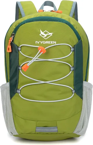 IVYGREEN Mochila de senderismo para niños pequeños para niños o niñas, mochila pequeña para campamento o viajes (verde militar, S)