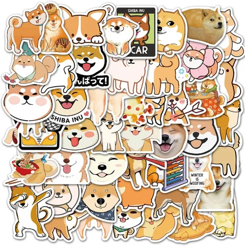 Miniatura 7 de Paquete de 100 calcomanías de Bulldog, calcomanías de vinilo lindas de Bulldog para juego, calcomanías para portátil, parachoques, botellas de agua