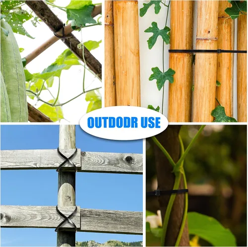 Miniatura 6 de 3000 bridas para cables resistentes a granel, bridas de nailon autobloqueantes para plantas, jardinería, agricultura, rejilla, valla de pared
