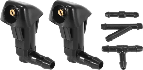 ACROPIX Boquillas para limpiaparabrisas delantero para Honda Accord con conector de manguera, paquete de 5 unidades, color negro