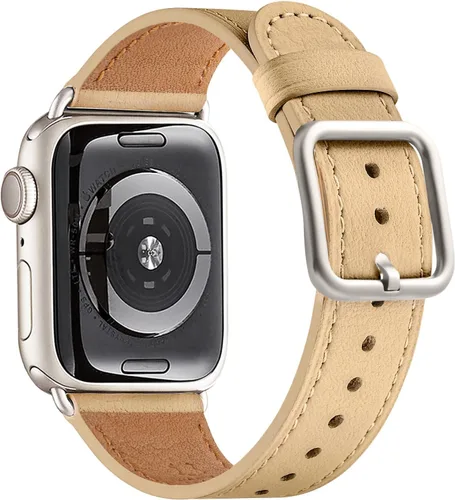 Miniatura 36 de MNBVCXZ Correas de cuero compatibles con Apple Watch para mujeres, correa de repuesto genuina para iWatch Series 11 10 9 8 7 6 5 4 3 2 1 SE 3 SE 2