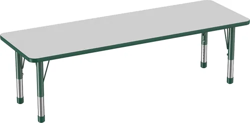 Miniatura 77 de FDP - Mesa rectangular para actividades escolares y aulas (24 x 36 pulgadas), patas gruesas para niños pequeños, altura ajustable de 15 a 24