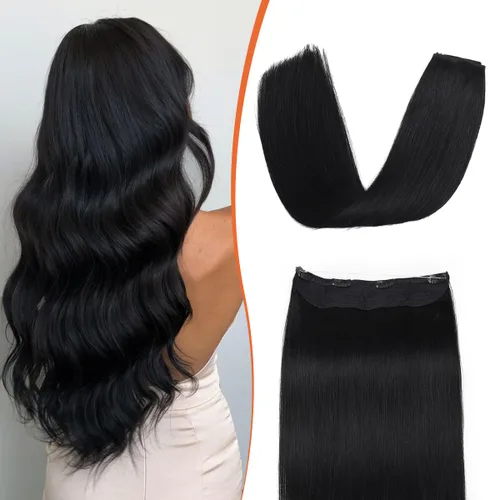 Miniatura 21 de XDhair Extensiones de cabello humano con alambre de 70 g, 14 pulgadas, balayage, color marrón dorado con rubio caramelo Remy, extensiones de cabello