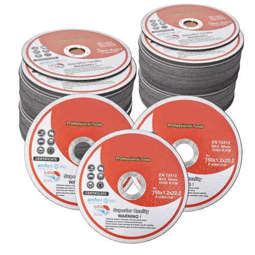 Miniatura 10 de Paquete de 100 ruedas de corte de 7 pulgadas para discos de corte de metal y acero inoxidable para amoladoras angulares de 7 x 1/16 x 7/8 pulgadas