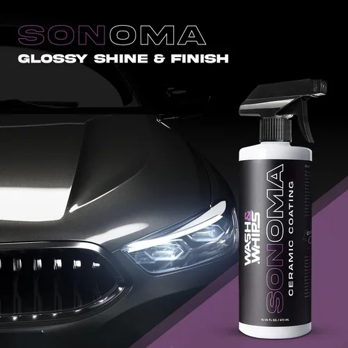 Miniatura 4 de WASH&WHIPS Sonoma Spray de acabado de cerámica 9H: fácil de usar, sin tiempo de curación, después del lavado de autos, protectores contra el sol