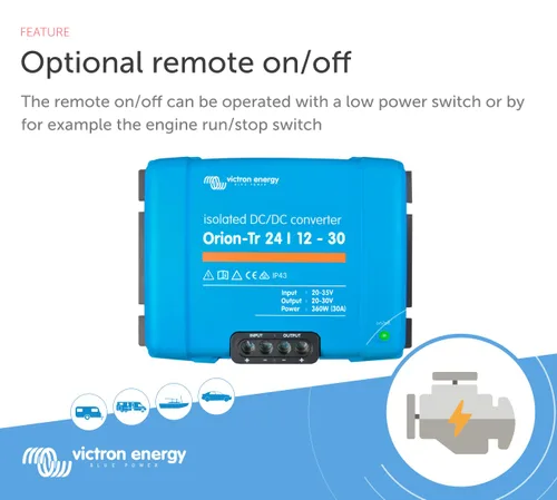 Miniatura 2 de Victron Energy Orion-Tr IP43 - Convertidor de CD-CD, aislado