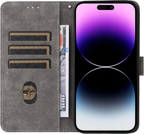 Miniatura 3 de Funda compatible con Umidigi G1, piel sintética con soporte para tarjetas, compatible con Umidigi G1 Max Flip magnético, cierre magnético, funda