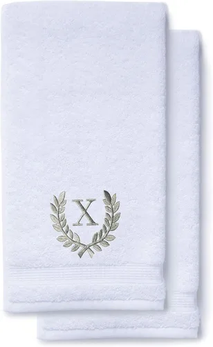 Miniatura 72 de Toallas de mano decorativas y con monograma para baño, cocina, maquillaje Regalo personalizado para boda-nupcial Toalla turca de lujo