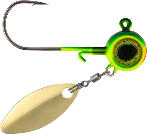 Miniatura 18 de Northland Fishing Tackle Deep-Vee Spin Jig, versátil Walleye Spinning Jig con hoja de sauce Thumper, señuelo multiespecie, cebo de pesca esencial