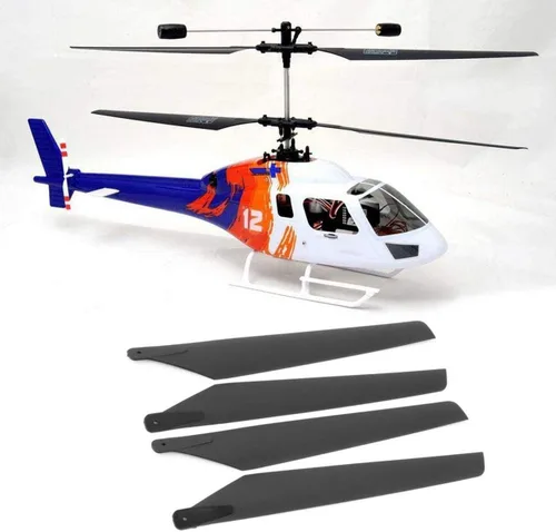 Miniatura 6 de 4 cuchillas principales negras para LAMA V3 V4/walkera 5-8 RC helicópteros AH6 vehículos controlados por aplicación y control remoto