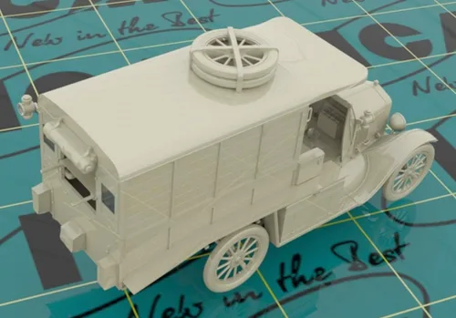 Miniatura 4 de ICM ICM35665 1:35-Modelo T 1917 Ambulancia, WWI AAFS Car