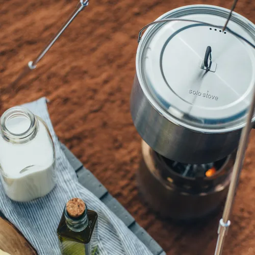 Miniatura 6 de Solo Stove Trípode accesorios de campamento, trípode compacto y ligero de aluminio con cadena ajustable para colgar, perfecto para estufa portátil