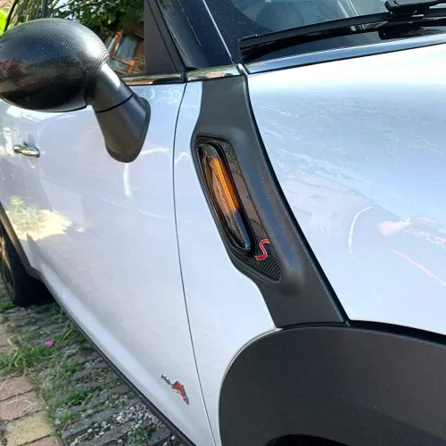 Miniatura 7 de Luz LED secuencial de señalización lateral intermitente compatible con Mini Cooper R60 R61 Countryman Paceman 2011-2016 (lente ahumada)
