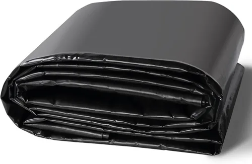 Miniatura 16 de VEVOR Revestimiento de estanque de 10 x 15 pies, grosor de 45 mil, material EPDM flexible y duradero, capa inferior de fácil corte para peces o koi