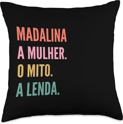 Miniatura 4 de Funny Portuguese First Name Design - Madalina Throw Pillow