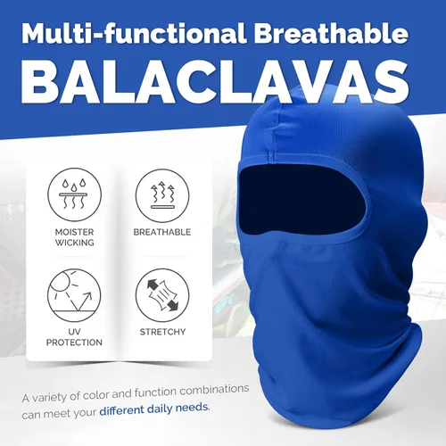 Miniatura 2 de Paquete de 6 pasamontañas de esquí polaina refrescante para el cuello, máscara de cabeza completa, cubierta facial