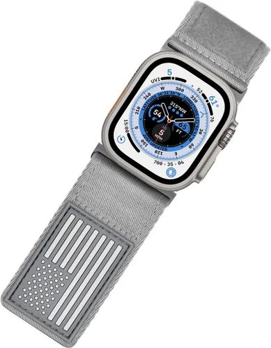 Miniatura 12 de Tefeca Serie Fortitude USA Band Ultra Ancho Compatible con Apple Watch Ultra 2/Ultra 49mm, Serie 10 46mm, Serie 9/8/7 45mm, SE2/SE/6/5/4 44mm