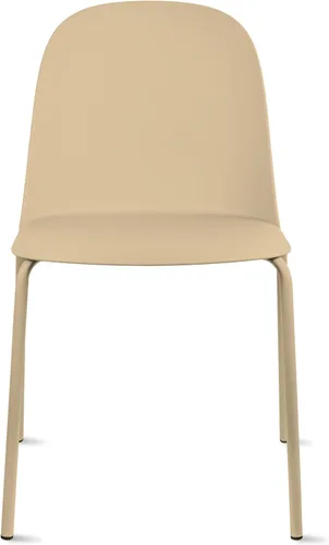 2xhome Silla de comedor moderna apilable sin brazos | Asiento de plástico con patas de metal | Uso en interiores o exteriores | Patio de cocina en