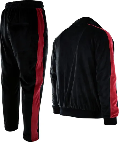 Miniatura 6 de Conjunto de terciopelo para hombre con bolsillos con cremallera y forro de terciopelo