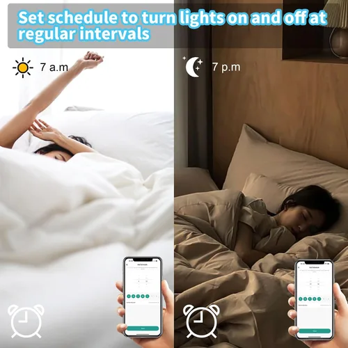 Miniatura 4 de Milfra Interruptor táctil inteligente de 2 vías, 2 posiciones, blanco, compatible con Alexa y Assistant, no requiere concentrador