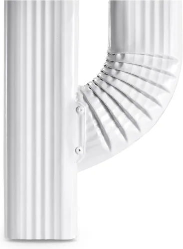 Miniatura 7 de VYH Downspout Gutter Y Conector Izquierdo 2x3 Vertical Alto Brillo Blanco