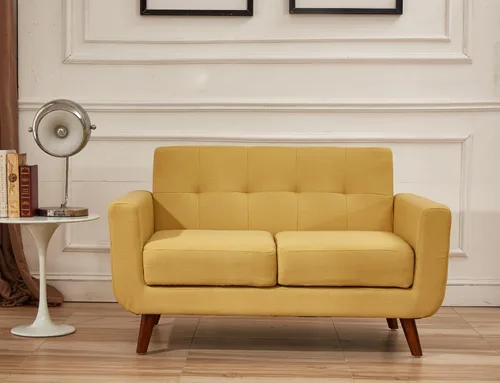 Miniatura 18 de Jenny - Sillón de tela de lino copetudo, cómodo, moderno, tapizado, para sala de lectura, club, bohemio, para sala de estar, dormitorio y espacios