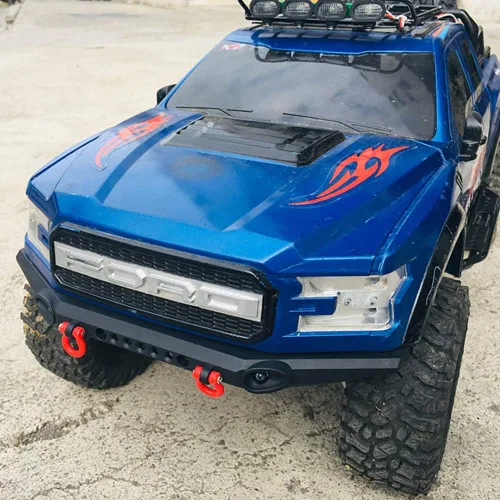 Miniatura 7 de LCX Racing 1/10th RC Crawler Car DIY Nylon Conjunto de Parachoques Delantero y Trasero para TRX4 TRX6 SCX10 II III PRO Gen7 Gen8 Gen9, Piezas