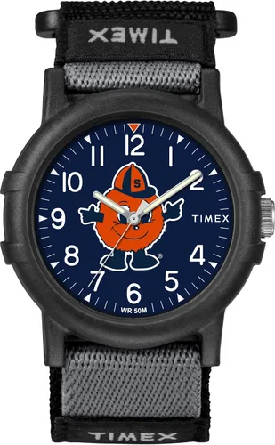 Miniatura 26 de Timex Reloj unisex Collegiate Recruit de 1.496 in - Tennessee Volunteers con correa de tela negra Texas Tech Red Raiders