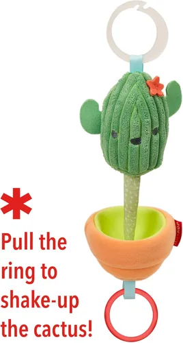 Miniatura 2 de Skip Hop - Jugueto de cochecito para bebés, Farmstand Grow & Play Jitter, Cactus Juguete de cochecito de cactus
