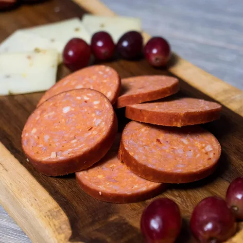 Miniatura 5 de Pepper Joe’s Salchichón Carolina Reaper de verano – Salchichón ahumado lentamente y picante de verano con el pimiento más picante del mundo y carne