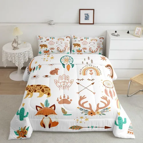 Miniatura 28 de Juego de Edredón de Princesa de Ballet para Niñas Tamaño Individual, Juego de Ropa de Cama de Castillo Arcoíris Kawaii Flores Lindas Mariquita Multi