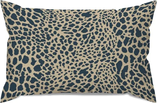Miniatura 41 de Fundas de almohada con estampado de leopardo y guepardo negro y marrón, 12 x 18 pulgadas, fundas de cojín de granja para sofá, sala de estar