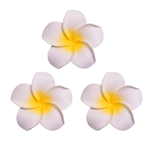 Miniatura 9 de Pinzas de espuma hawaiana de plumeria para mujer, para novia, boda, playa, tropical, vacaciones, fiesta, decoración para el cabello