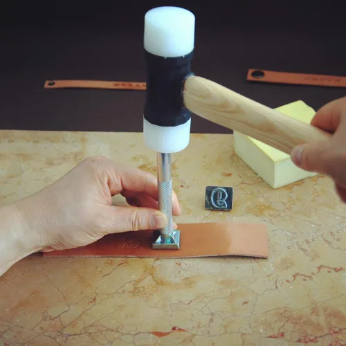 Miniatura 4 de OWDEN Kit profesional de herramientas de estampado de números de 10 piezas (3/4 de pulgada, 0.748 in de alto) para artesanía de cuero, herramienta