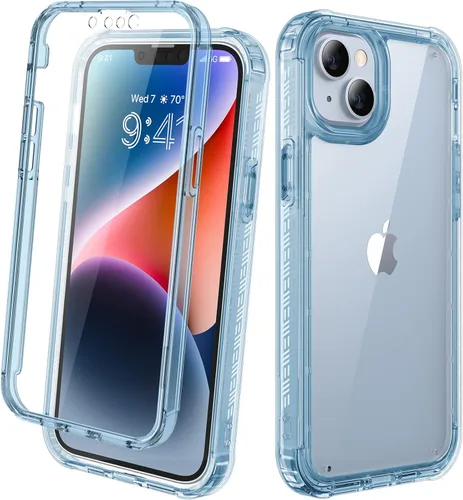 Miniatura 66 de Diaclara - Funda compatible con iPhone 11, carcasa resistente de cuerpo completo con protector de pantalla integrado sensible al tacto y Transparente