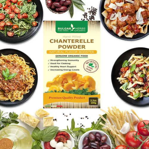 Miniatura 5 de Polvo de rebozuelos orgánico – 3.5 onzas (3.53 oz) potenciador de sabor natural para sopas de champiñones, risotto, papas asadas, filetes a