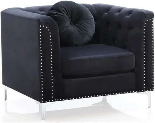 Miniatura 19 de Glory Furniture Sofá de dos plazas Pompano Velvet en negro