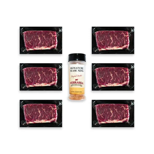 Miniatura 11 de Nebraska Star Beef Prestige Steaks - 6 paquetes con condimento (filetes de 6 a 5 onzas)