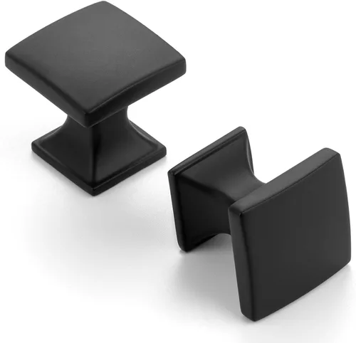 Miniatura 23 de Paquete de 10 tiradores curvados de 3 pulgadas con agujeros centrales, color negro mate, manijas de gabinete negras, accesorios de cocina negros