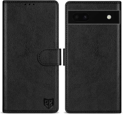 ZZXX Funda tipo cartera para Google Pixel 6a con bloqueo RFID, ranura para tarjetas, función atril, cierre magnético, funda protectora de cuero para