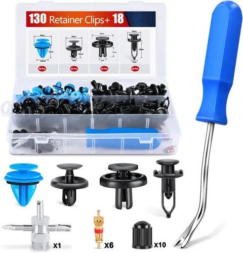 Miniatura 13 de Nilight 680 clips de retención de empuje para automóvil, surtido de sujetadores de automóvil, tamaños populares, remaches de parachoques de nailon
