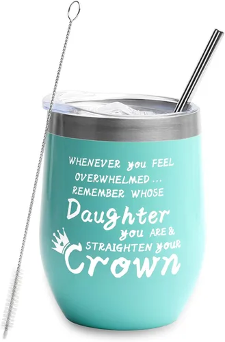 Miniatura 8 de TURMTF Vasos para el día de la madre para mi hija, regalo de papá mamá (a hija)