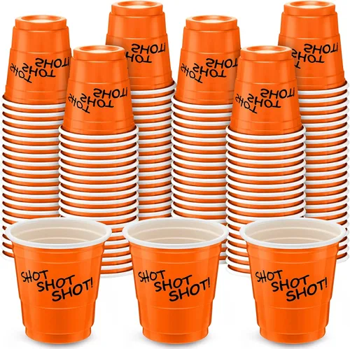 Miniatura 8 de Lounsweer 100 vasos de plástico de 2 onzas, vasos desechables de 2 onzas, mini vasos de fiesta de 2 onzas para despedida de soltera, cumpleaños