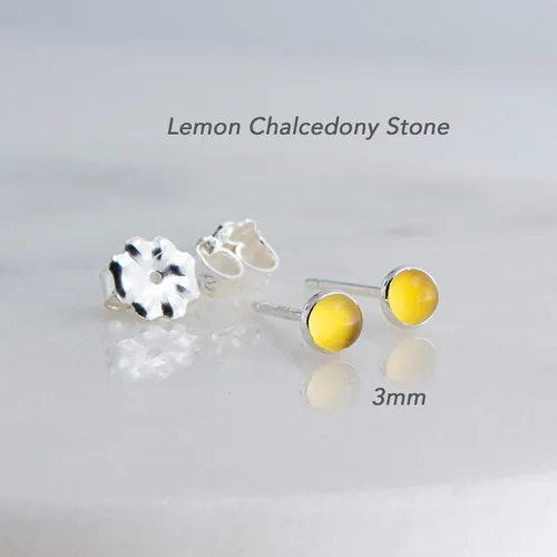 Miniatura 72 de Aretes pequeños de plata de ley para cartílago, tragus, hélix, múltiples piercings hipoalergénicos, piedra natal para mujer, juego de bisel