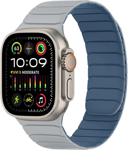 Miniatura 22 de Tasikar Bandas Magnéticas Compatibles con Apple Watch 42mm (Serie 11/Serie 10) 41mm 40mm 38mm, Correa de Reemplazo de Silicona Suave para iWatch SE