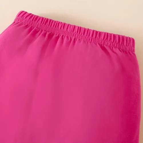 Miniatura 6 de Fullfamous Conjunto de mameluco y pantalón de manga larga con volantes para niña de 3 piezas