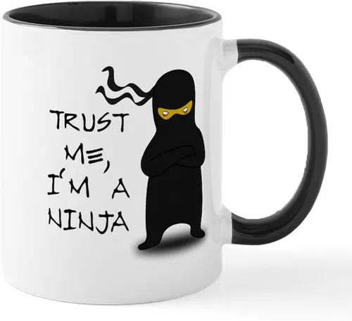 Miniatura 88 de CafePress Ascii - Taza de café de cerámica, taza de té, 11 onzas