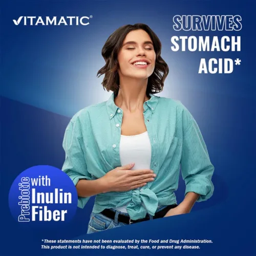 Miniatura 7 de Vitamatic Complejo Lactobacillus Reuteri – 22 mil millones de UFC por cápsula de liberación retardada – 60 cápsulas – Apoyo a la salud digestiva e