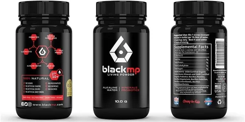 Miniatura 2 de BlackMP Living Powder - Probiótico SBO, minerales fúlvicos y húmicos (30 porciones) Fórmula natural que promueve una salud óptima para mujeres